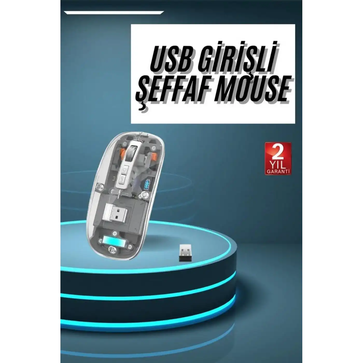 Kablosuz Mouse Fare Şarjlı Bluetooth Wireless Çift Modlu Sessiz