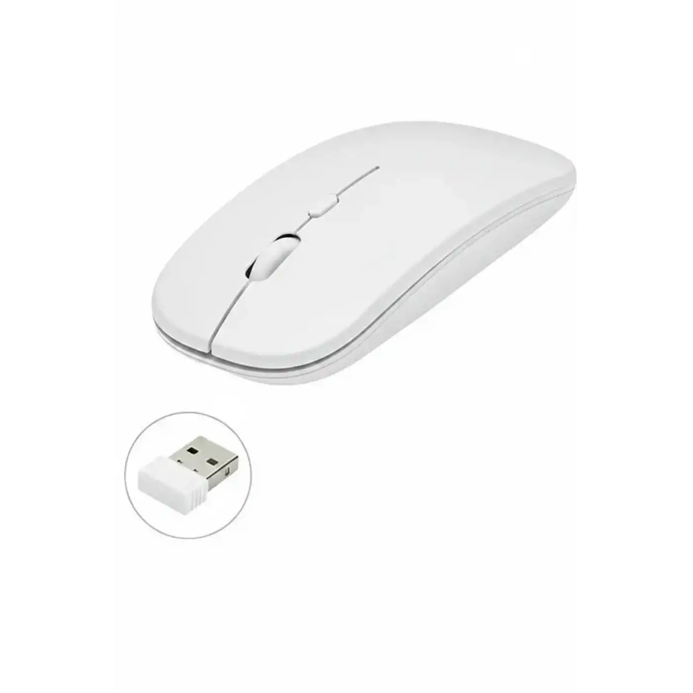 Kablosuz Mouse Fare Şarjlı Bluetooth Wireless Çift Modlu Sessiz