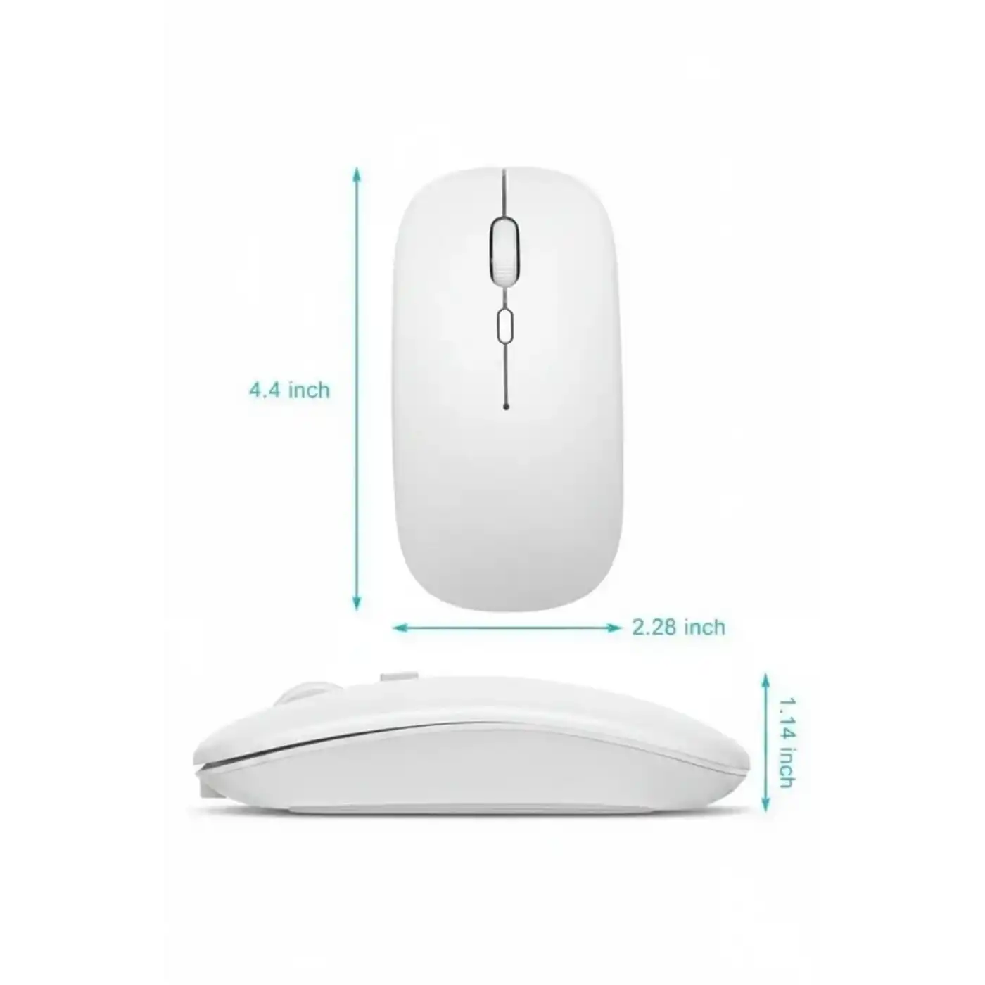 Kablosuz Mouse Fare Şarjlı Bluetooth Wireless Çift Modlu Sessiz