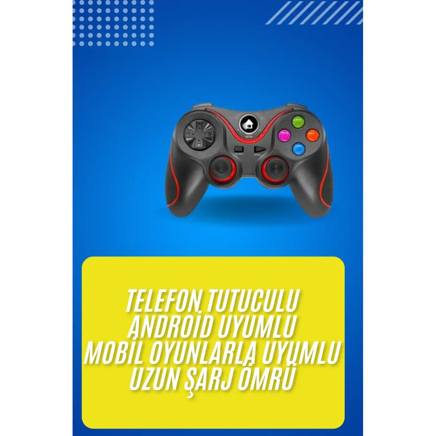 Kablosuz Oyun Kolu Bluetooth Joystick Gamepad Android Uyumlu