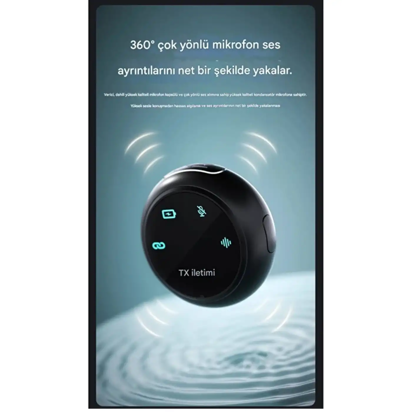 Kablosuz Profesyonel İkili Yayın Yaka Mikrofonu Şarj Kutu Mıknatıslı Typce Lightning Çıkış Mikrofon