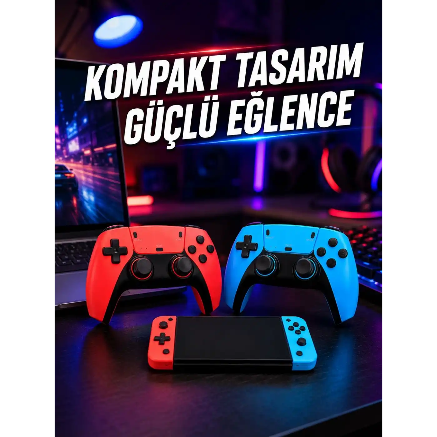 Kablosuz Retro Oyun Konsolu HDMI TV Bağlantılı Çift Gamepad Seti