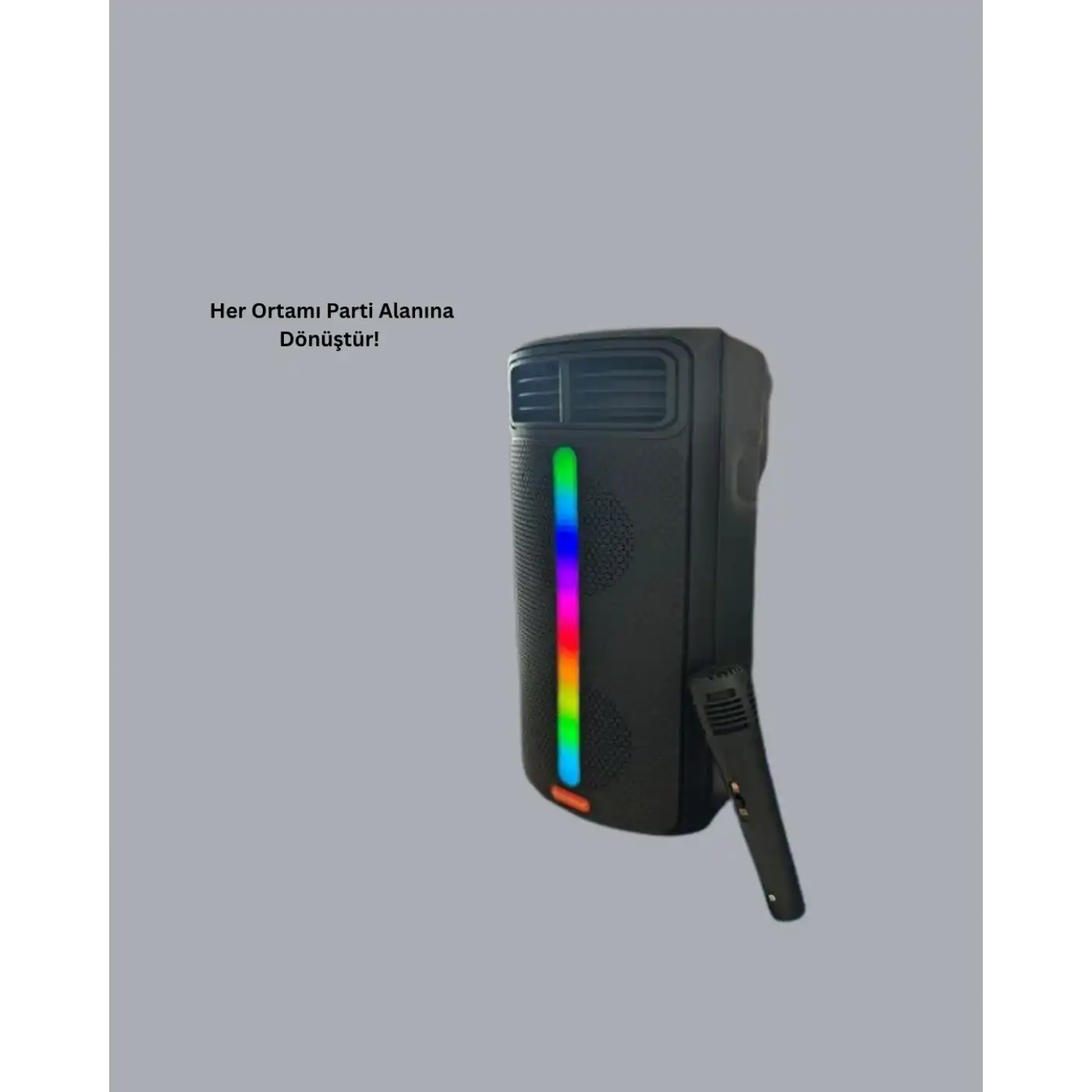 Kablosuz RGB Işıklı Bluetooth Hoparlör | Ev, Parti ve Açık Hava Kullanımı