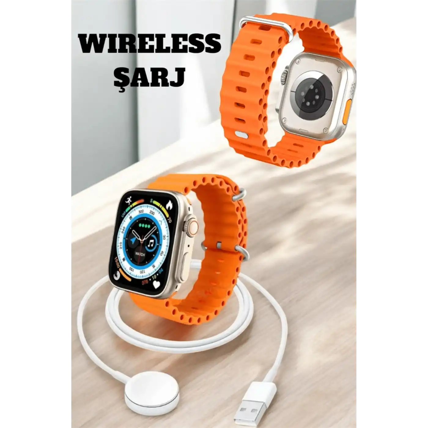 Kablosuz Şarjlı, Çağrı ve Müzik Kontrolü Sağlayan Akıllı Saat