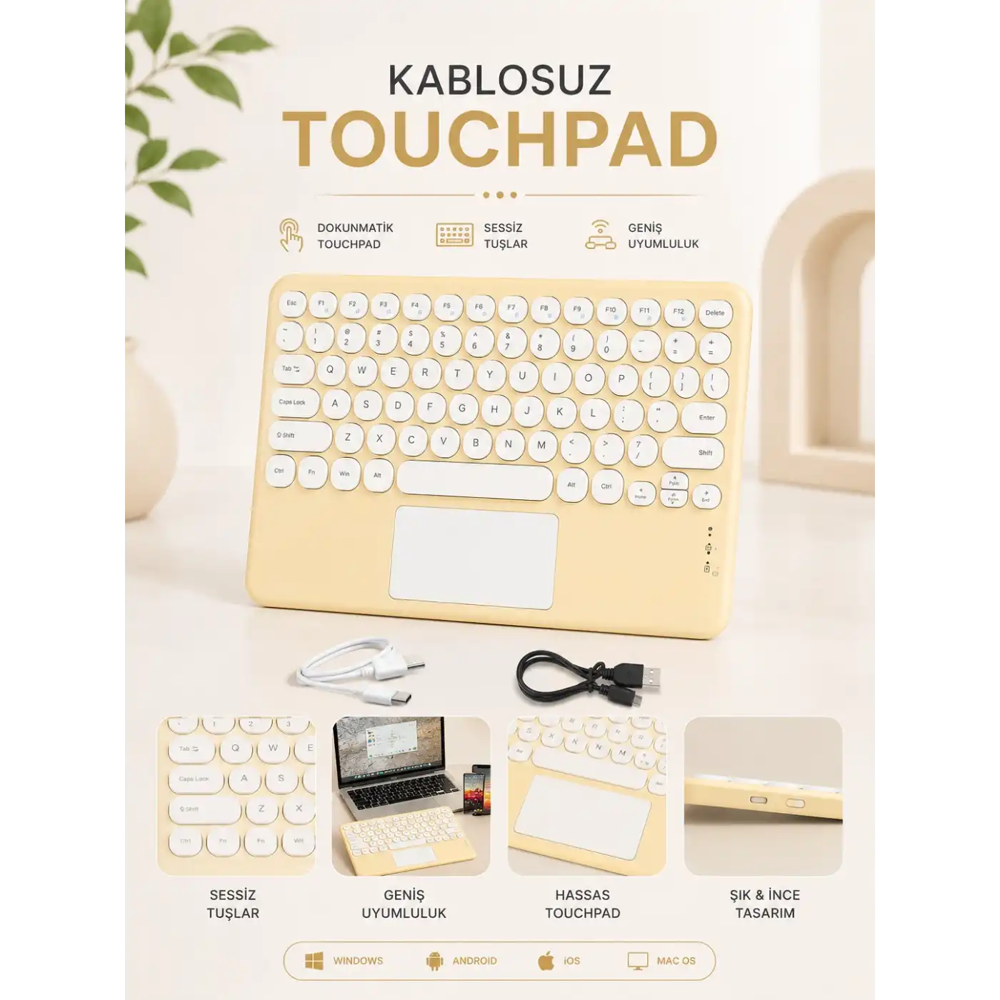 KABLOSUZ TOUCHPAD TÜM CİHAZLARLA UYUMLU