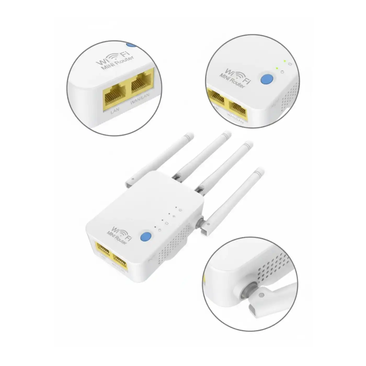 Kablosuz WiFi Tekrarlayıcı 300Mbps