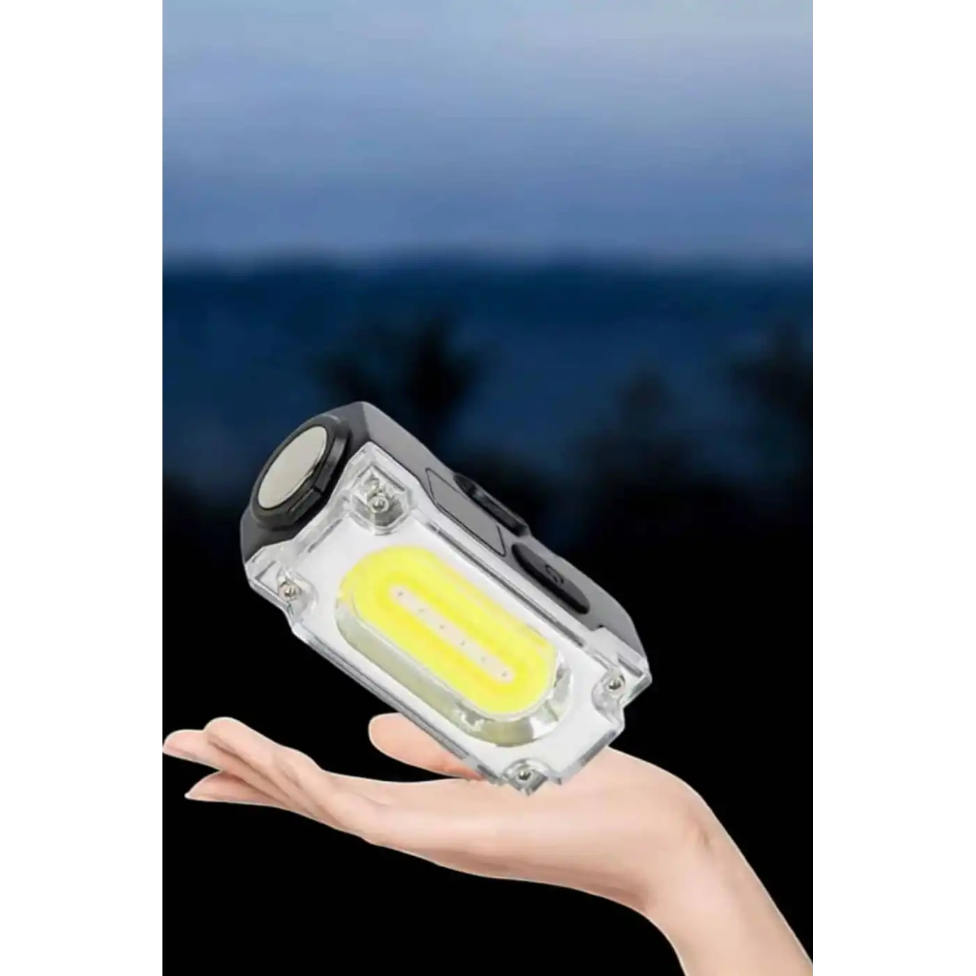 Kafa Lambası El Fenerli Kamp Lambası USB Şarjlı Esnek Lamba