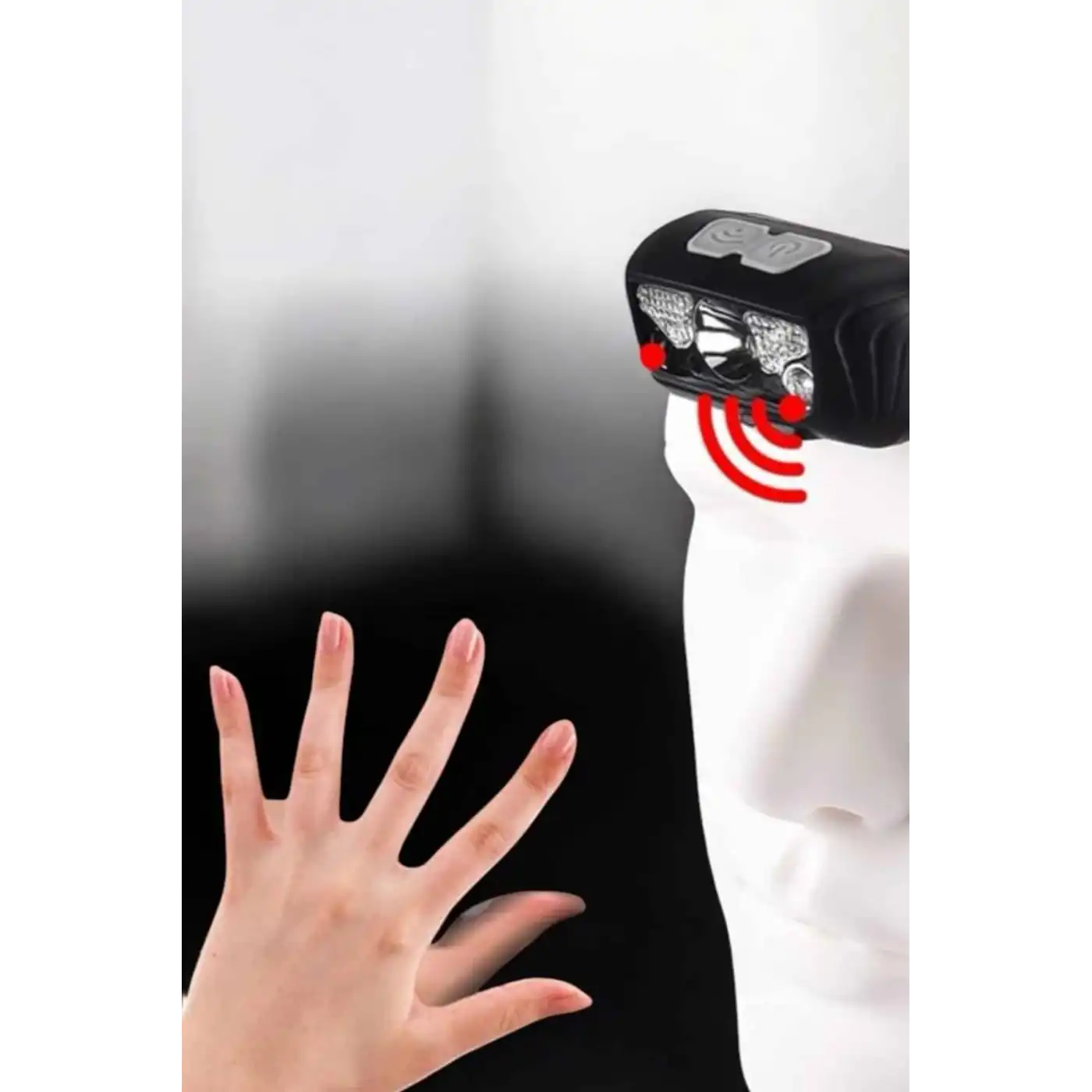 Kafa Lambası Kamp Lambası Sensörlü Şarjlı Ayarlanabilir