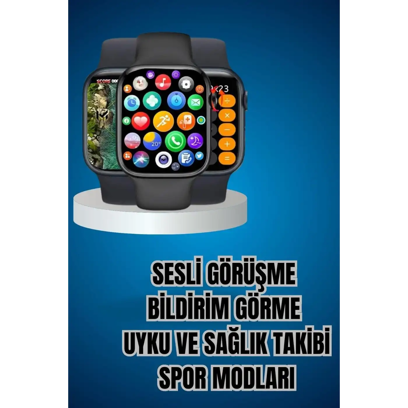 Kaliteli Akıllı Saat ve Kaliteli Bluetooth Kulaklık ANC Özelliği Uzun Pil Ömrü