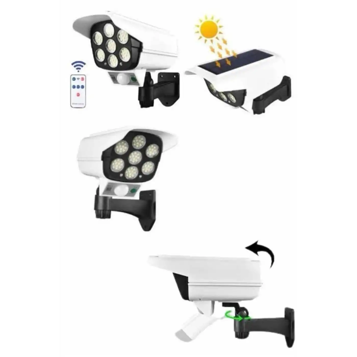 Kamera Görünümlü Led Lamba Dönebilen Bahçe Aydınlatması Duvar Lambası