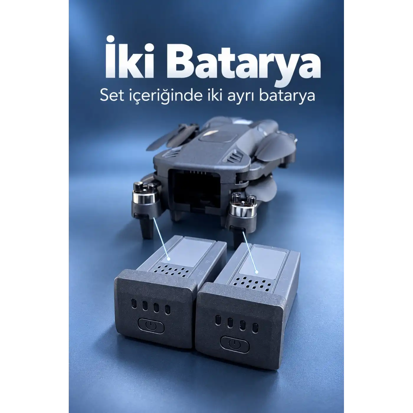 Kameralı Drone Seti Çift Batarya ve Yedek Pervaneler