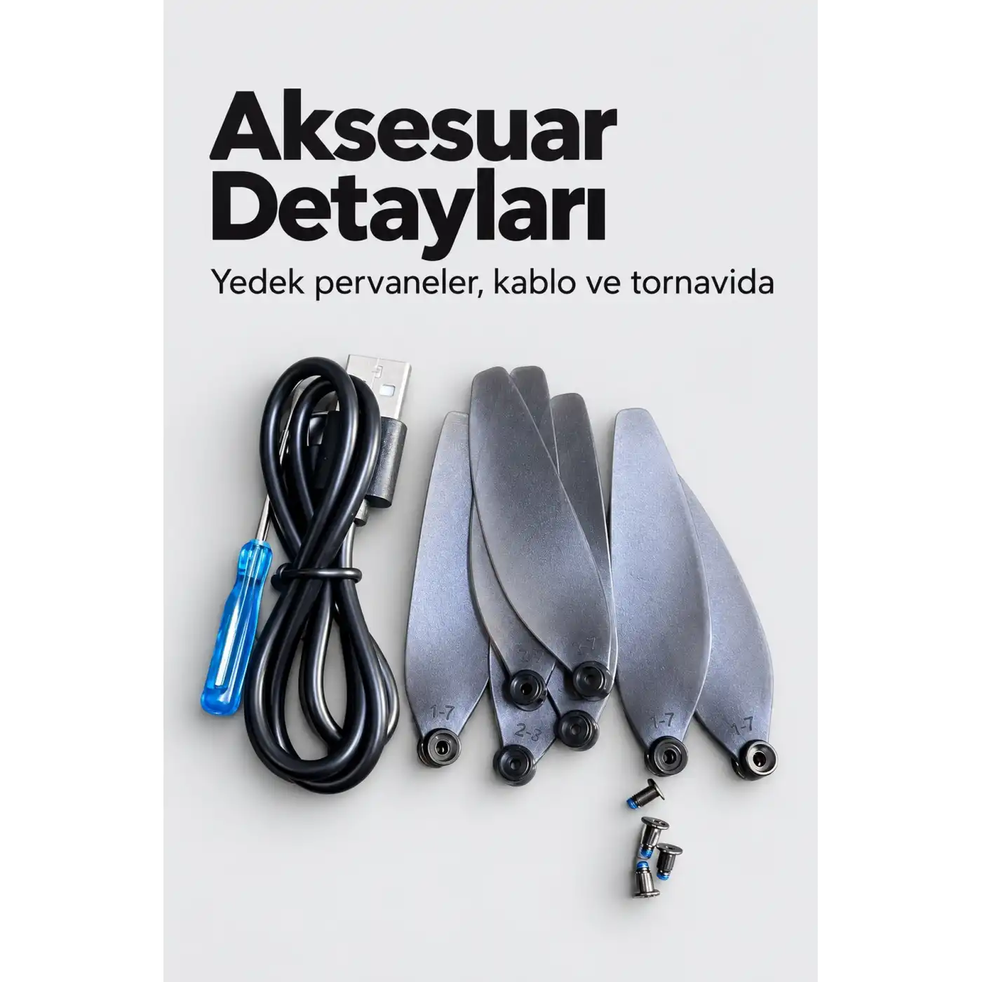 Kameralı Drone Seti Çift Batarya ve Yedek Pervaneler