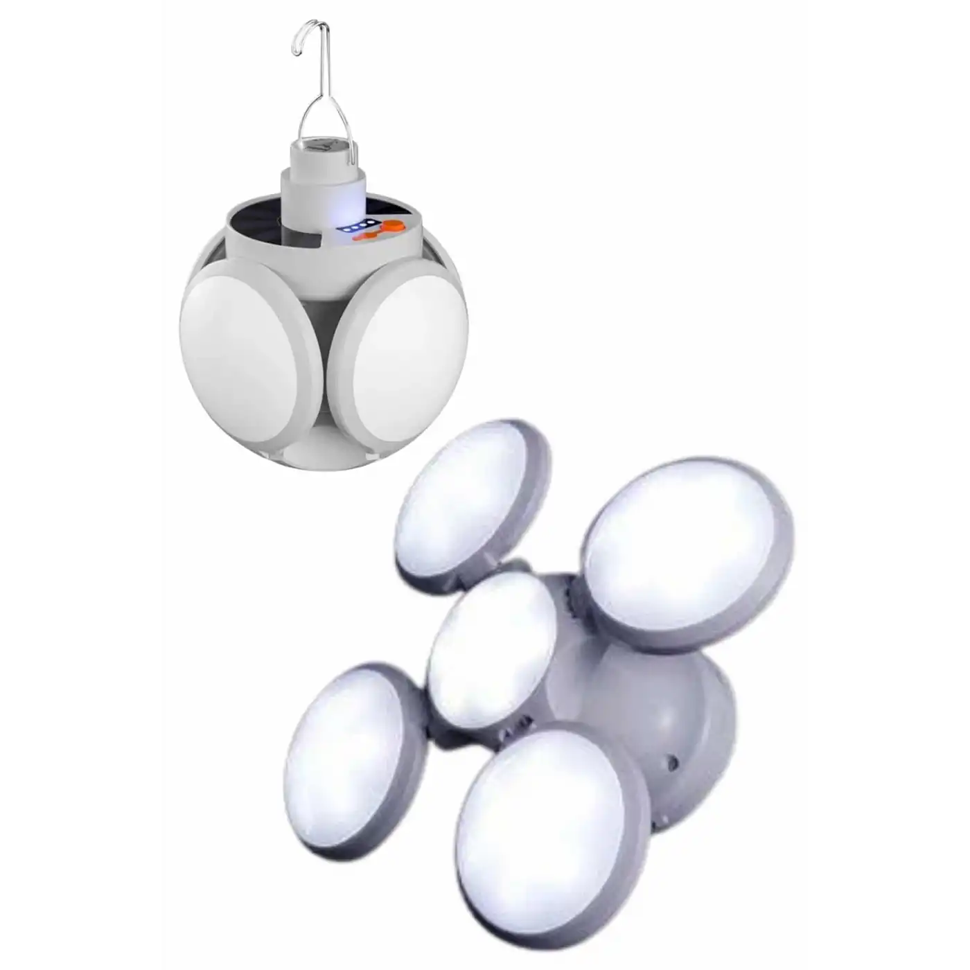 Kamp Lambası Güneş Enerjili Solar 5 Kanatlı Katlanır Lamba Karavan