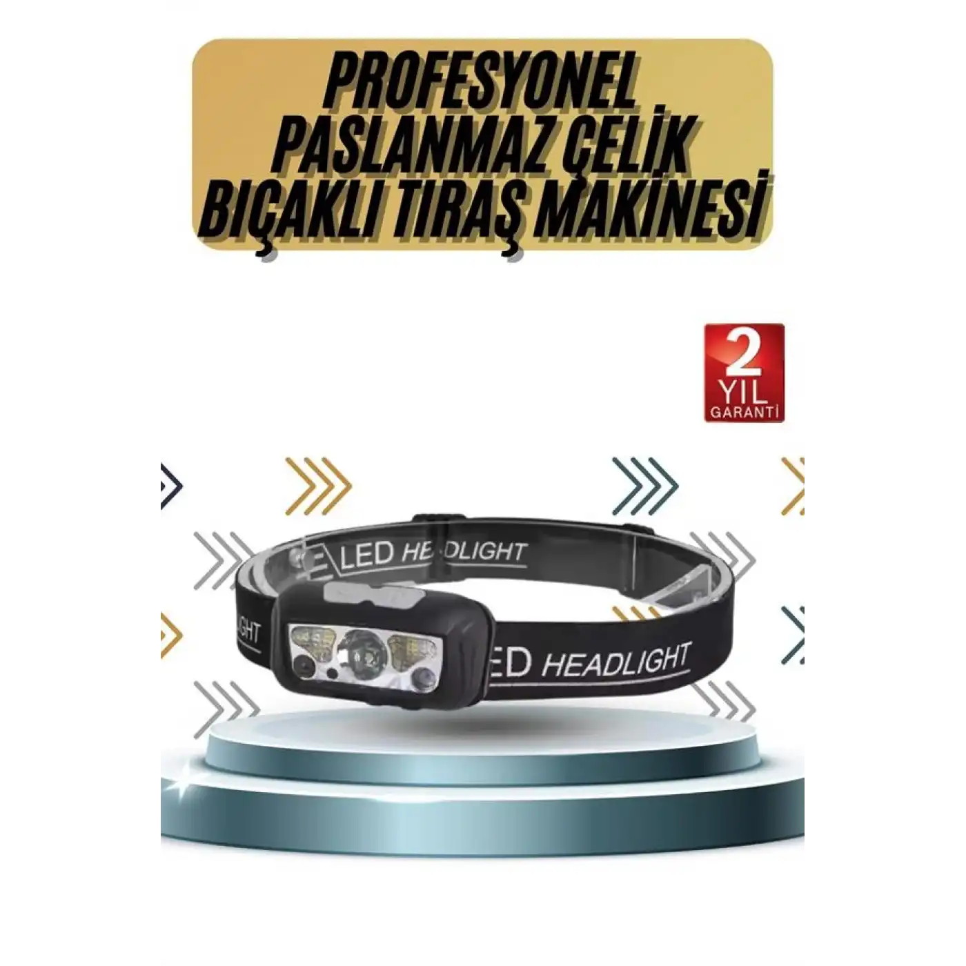 Kamp Lambası Kafa Feneri Kafa Lambası Ayarlanabilir Sensörlü Şarjlı