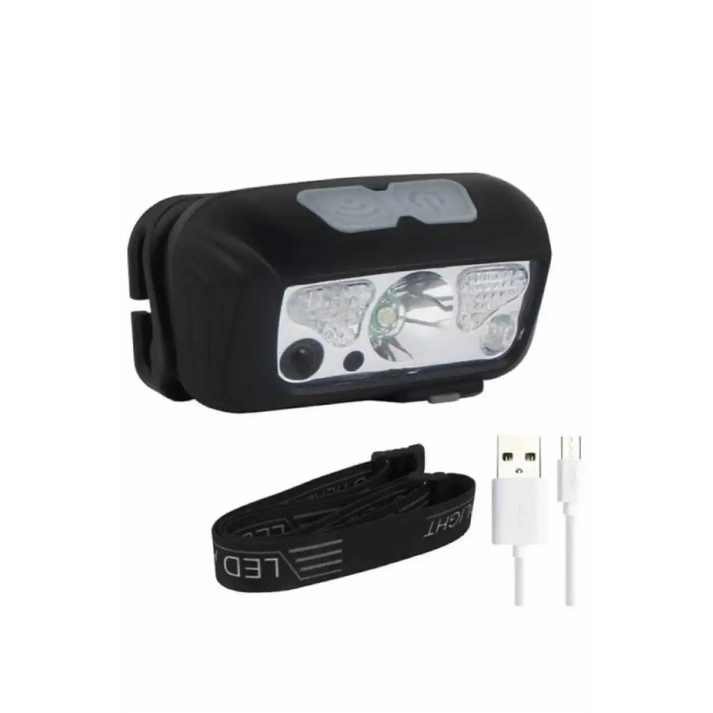 Kamp Lambası Kafa Feneri Kafa Lambası Ayarlanabilir Sensörlü Şarjlı