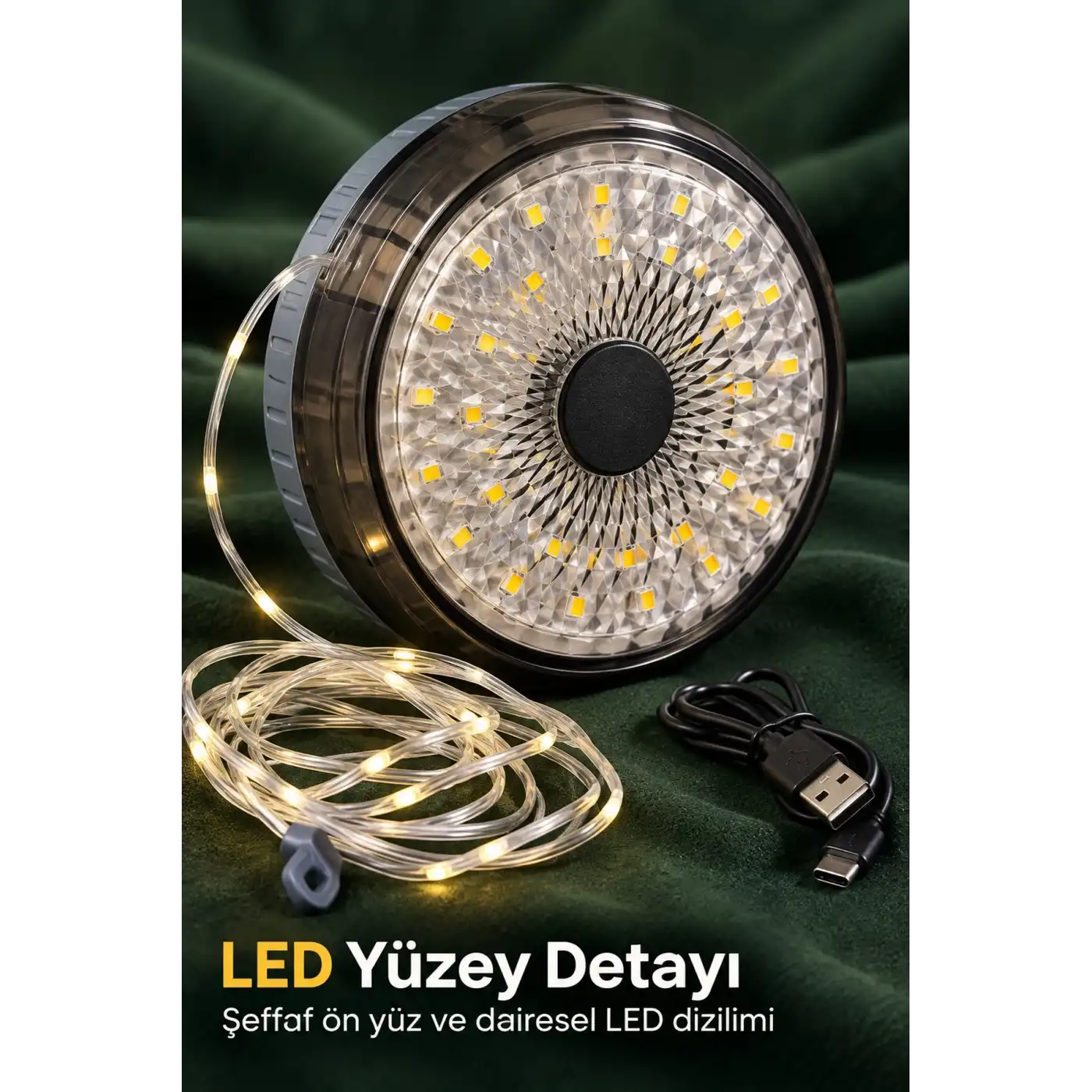 Kamp Lambası ve Şerit Işık USB Çıkışlı