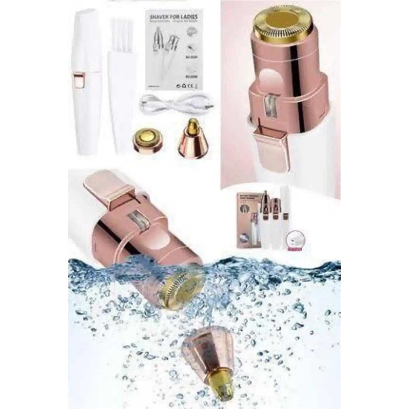 Kaş Burun Ve Yüz Epilasyon Aleti Kablosuz Şarjlı Kökten Alan Epilasyon Aleti