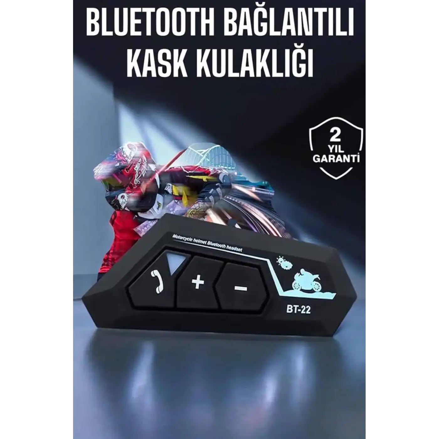 Kask Kulaklık Bluetooth Motosiklet Kulaklık Intercom Su Geçirmez