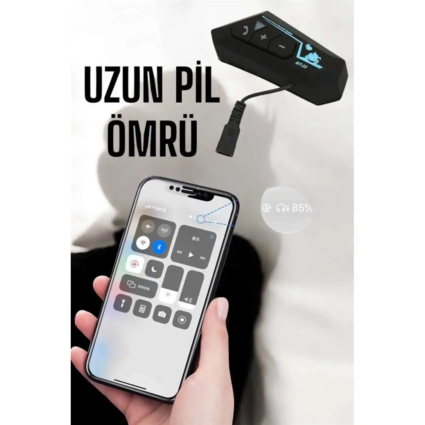 Kask Kulaklık Bluetooth Motosiklet Kulaklık Intercom Su Geçirmez