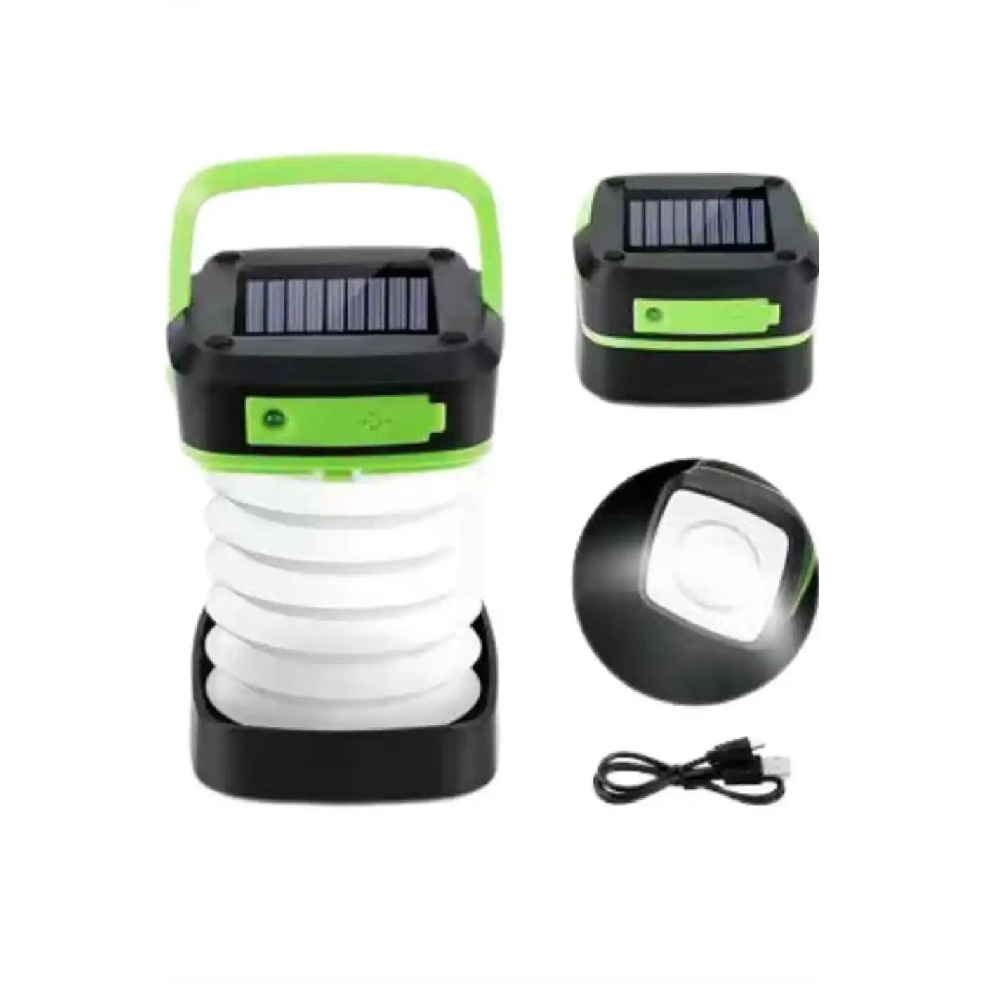 Katlanabilir Kamp Lambası Akordiyon Lamba Şarjlı 3 Kademeli Solar