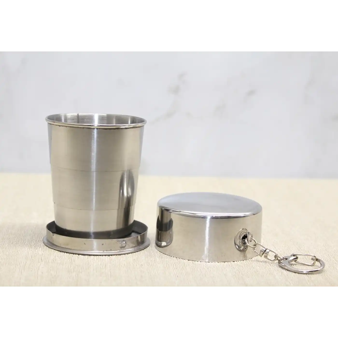 Katlanabilir Tekli Paslanmaz Çelik Shot Bardak - Model 2