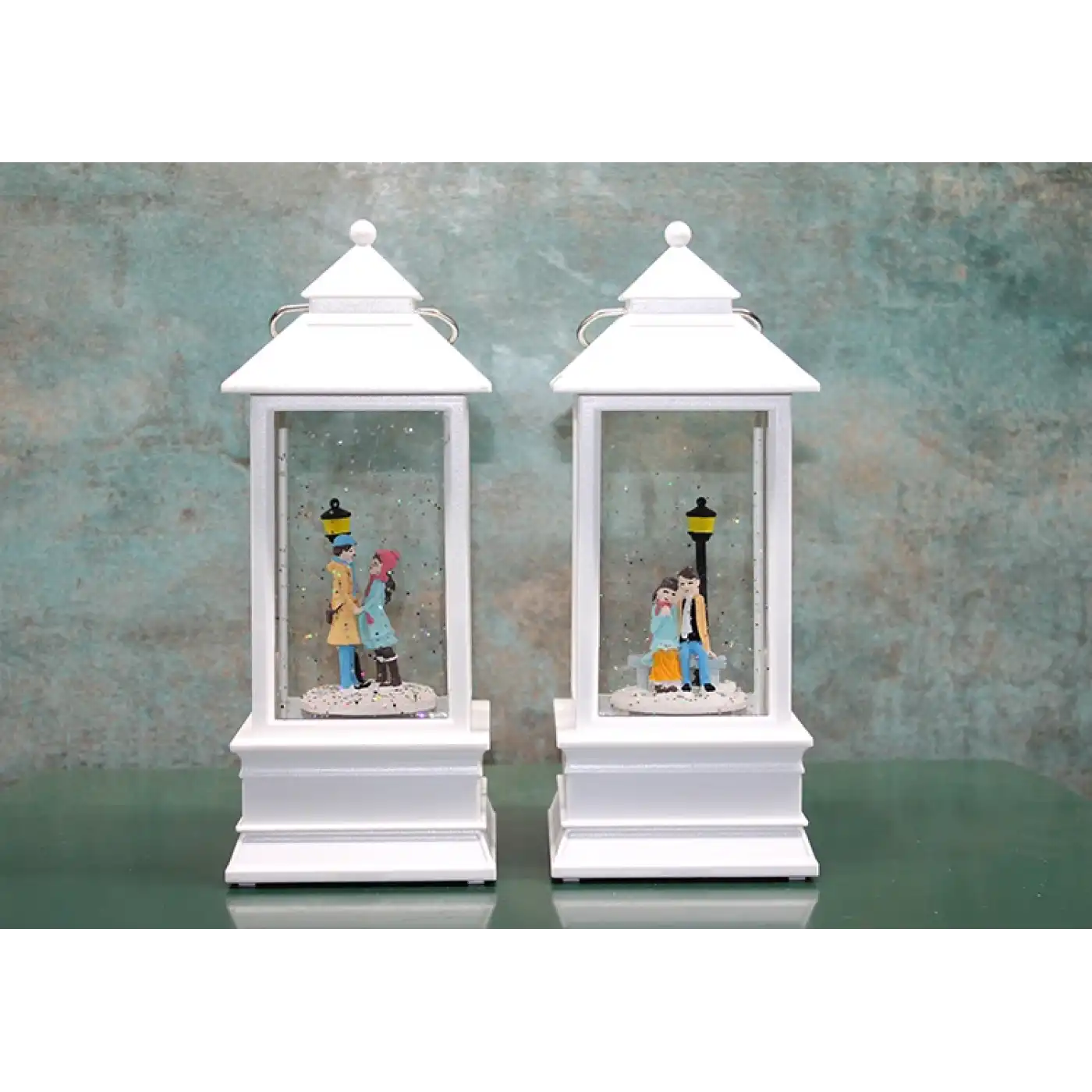 Kış Masalı Tasarımı Işıklı Müzikli Kar Küresi