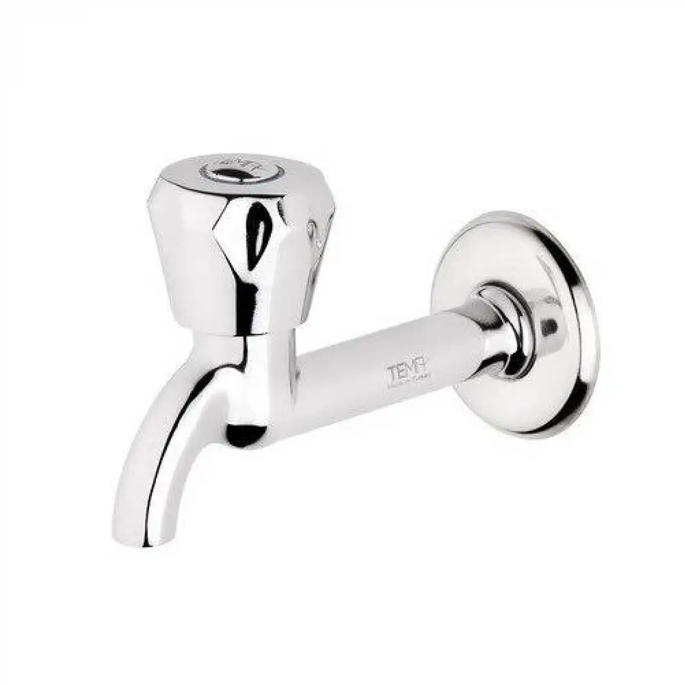 Klasik Musluk Uzun Başlık Kırmızı Sıcak Su Topbaş Topaç Koç Başlık Duvardan Tek Giriş Aynasız