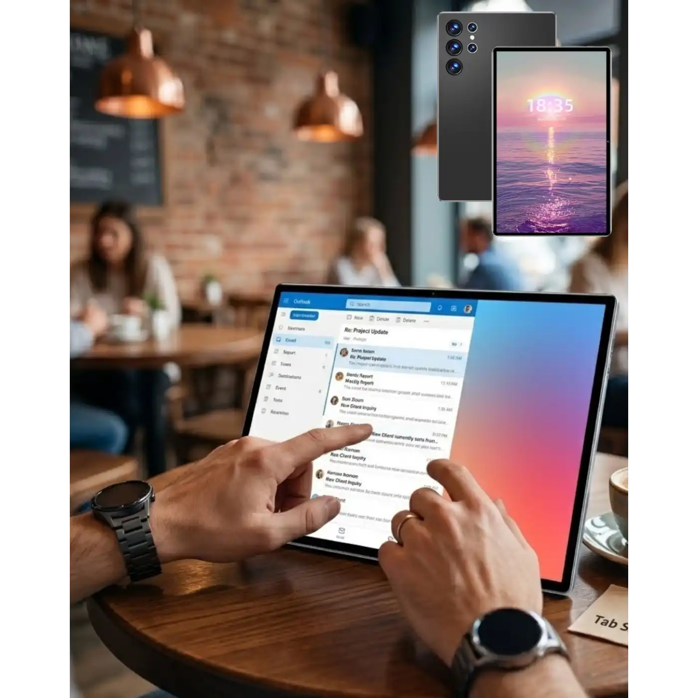 Klavyeli Android Tablet 1TB Hafıza 16GB RAM Kalem ve Kılıf Hediyeli
