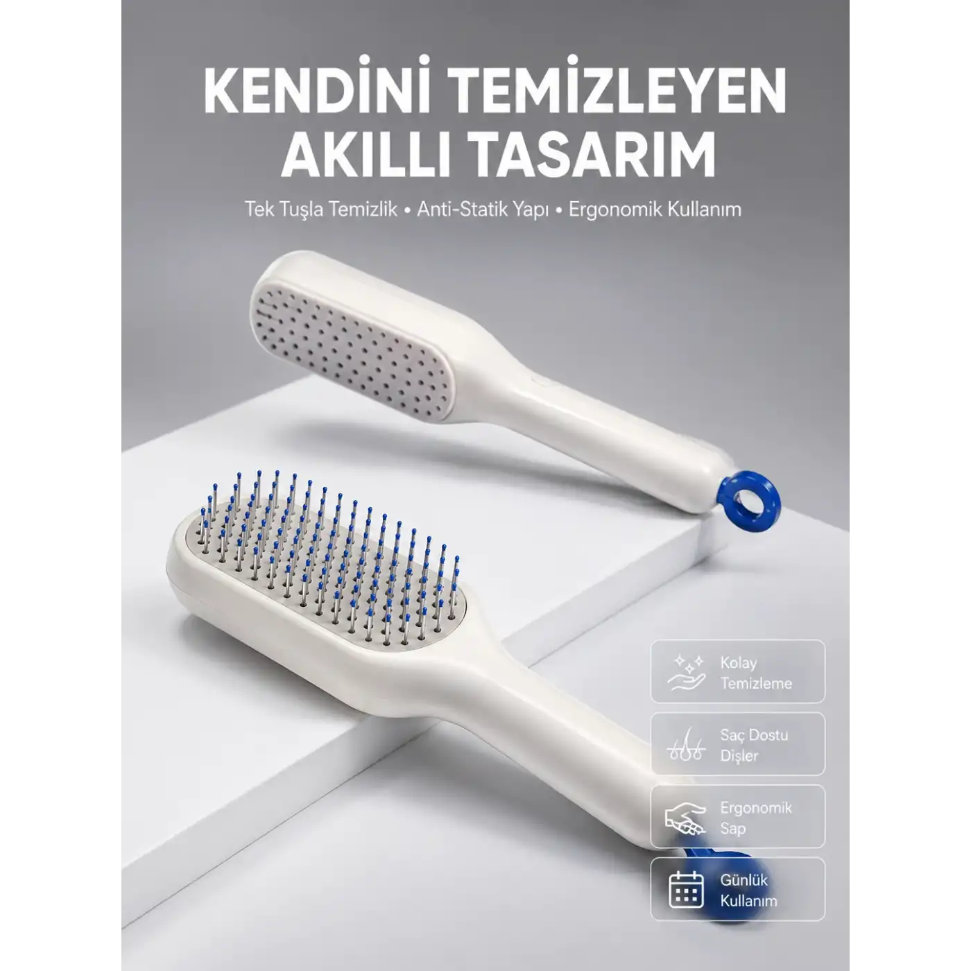 Kolay Temizlenen Fırçası Evcil Hayvanlara Özel Tüy Temizleme