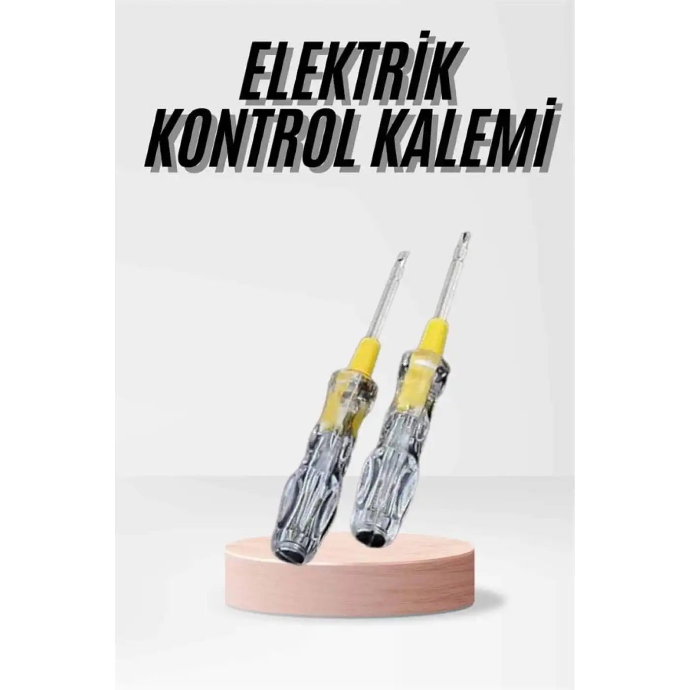 Kontrol Kalemi Çift Başlıklı Şeffaf Elektrik Testi Değişken Uçlu