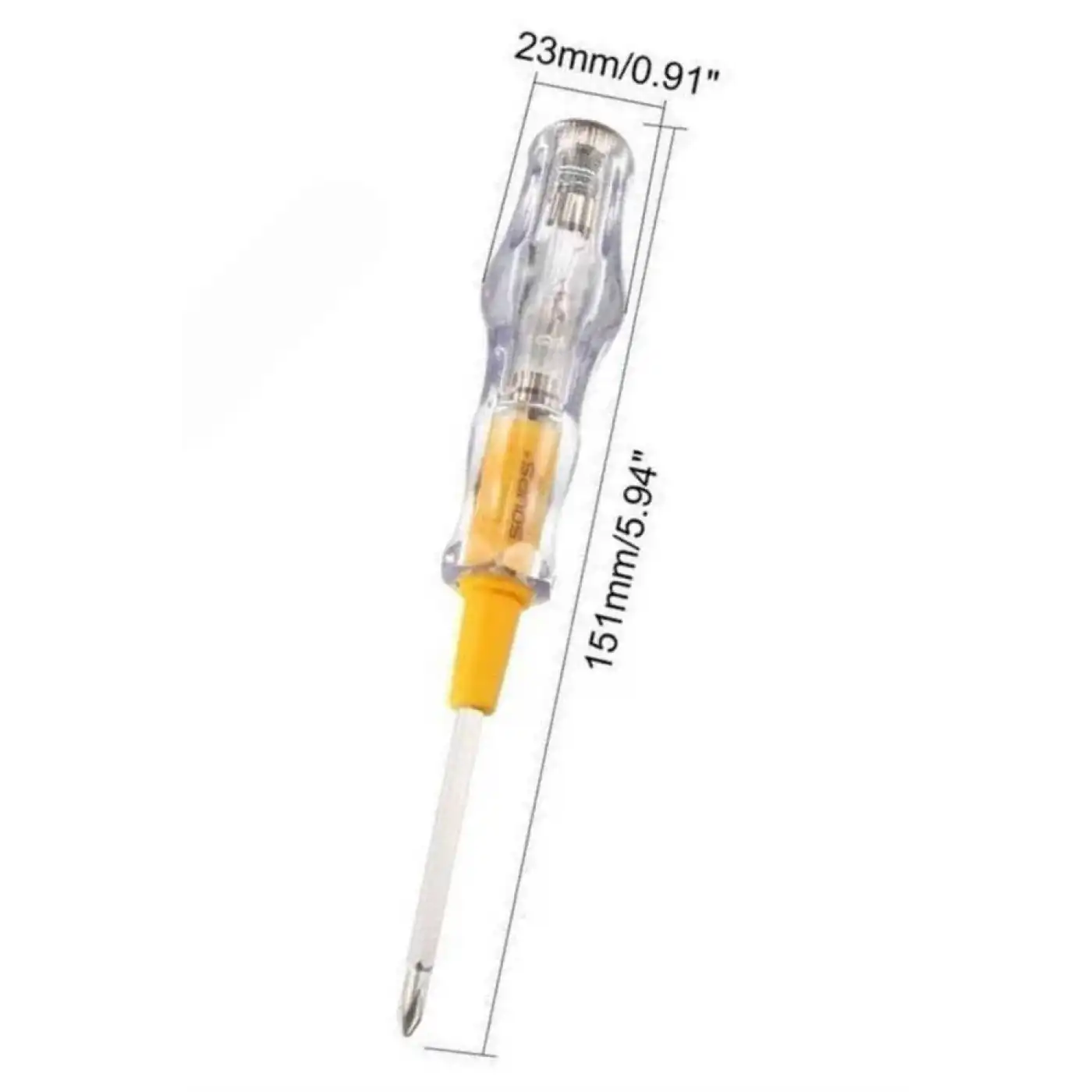 Kontrol Kalemi Çift Başlıklı Şeffaf Elektrik Testi Değişken Uçlu