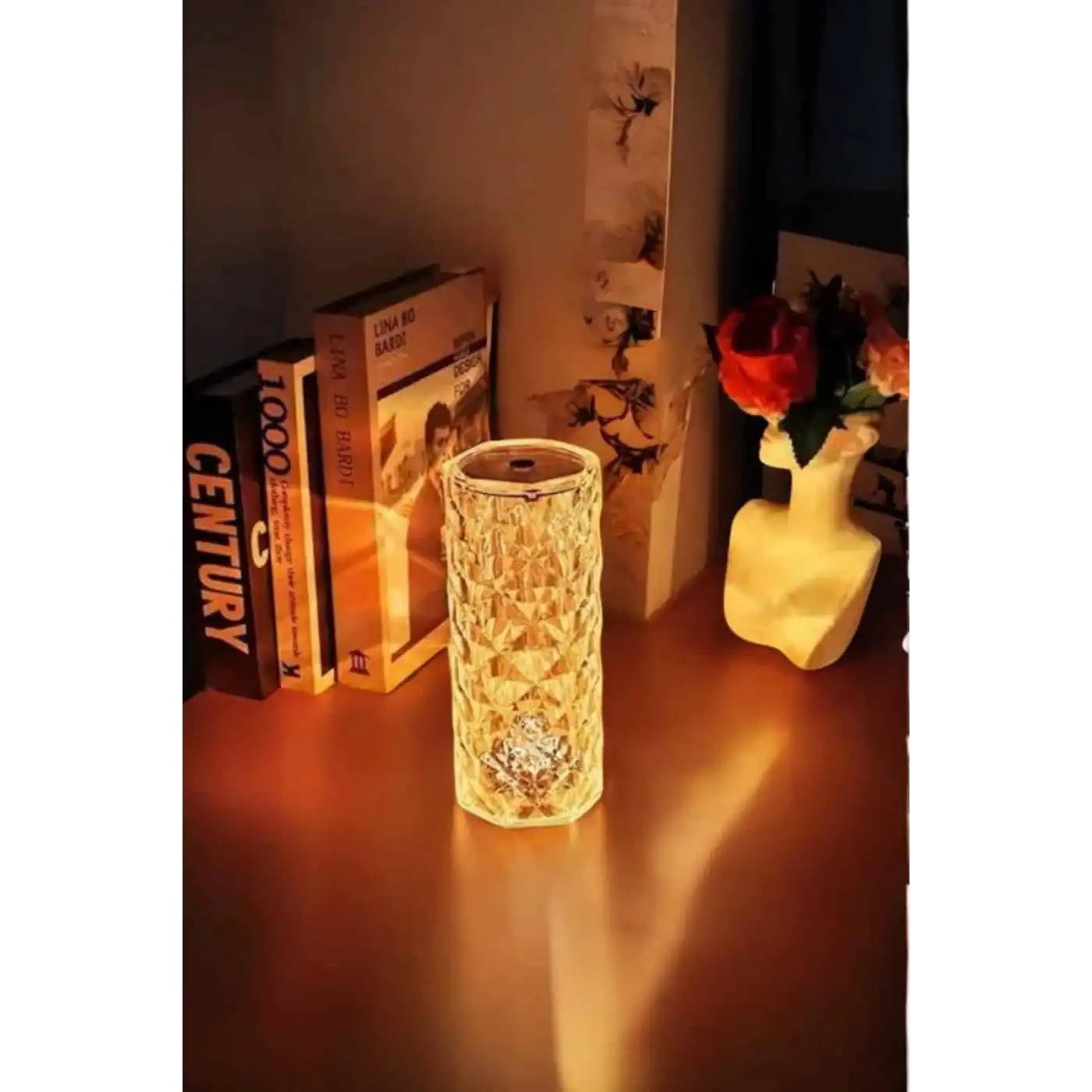 Kristal Dokunmatik Ve Kumandalı Masa Ve Gece lambasI