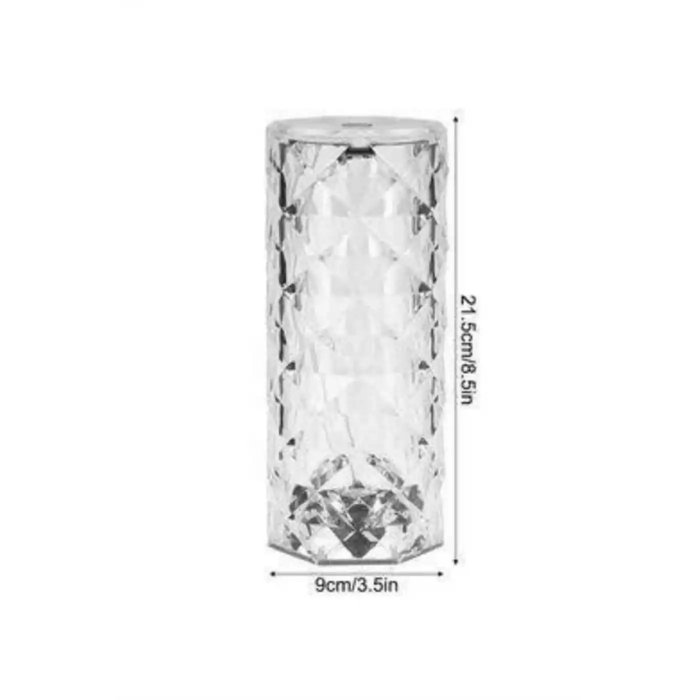 Kristal Lamba Masa Lambası Şarjlı Masa Lambası Dokunmatik Sensör Usb Şarjlı