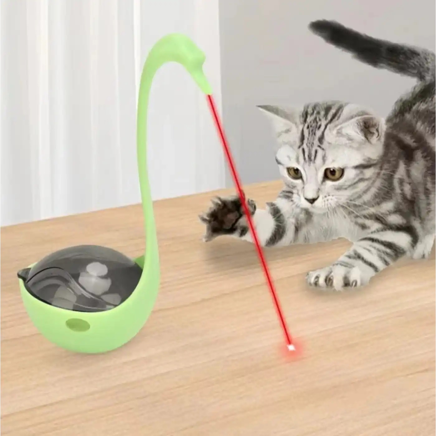 Kuğu Şeklinde Lazerli Kedi Oyuncağı