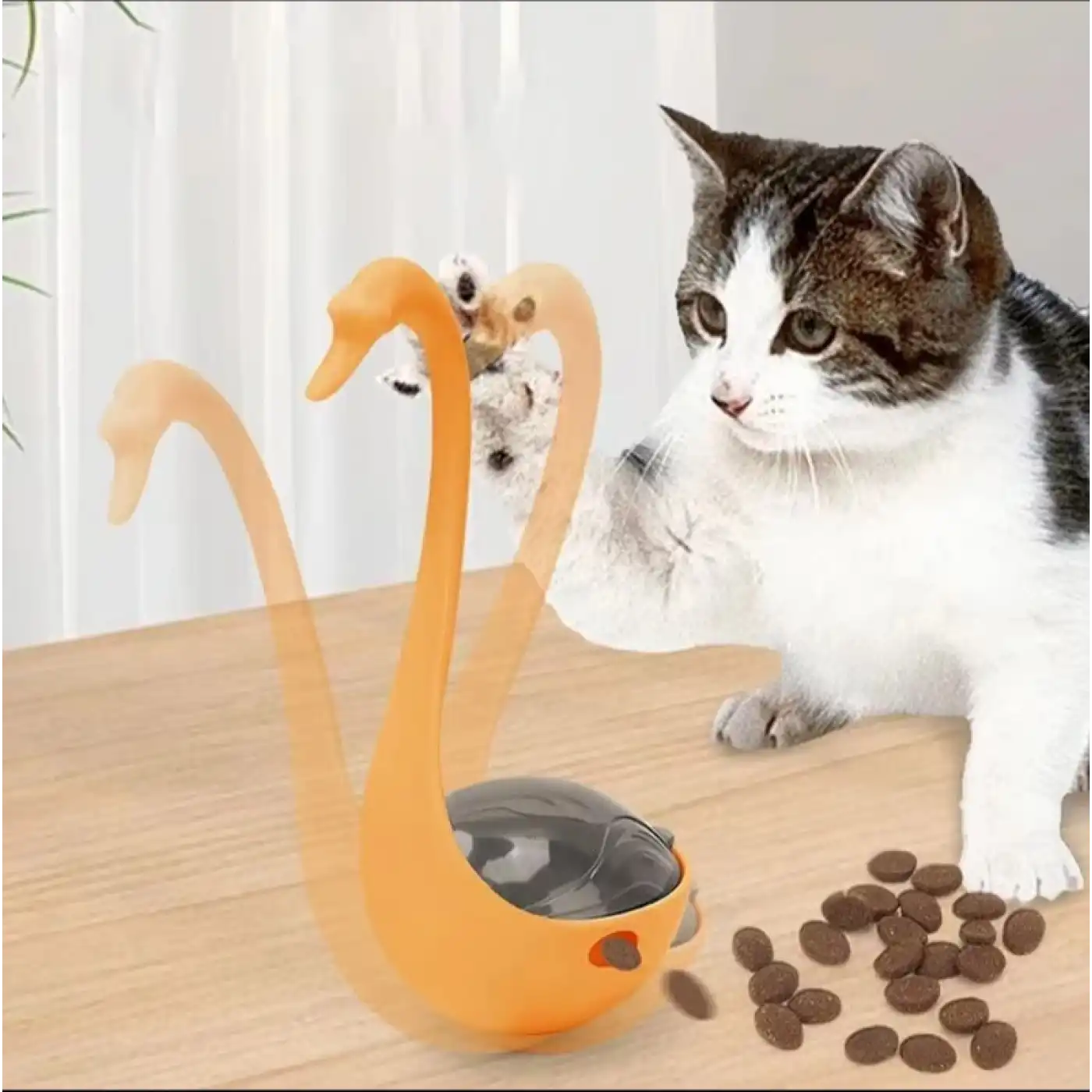 Kuğu Şeklinde Lazerli Kedi Oyuncağı