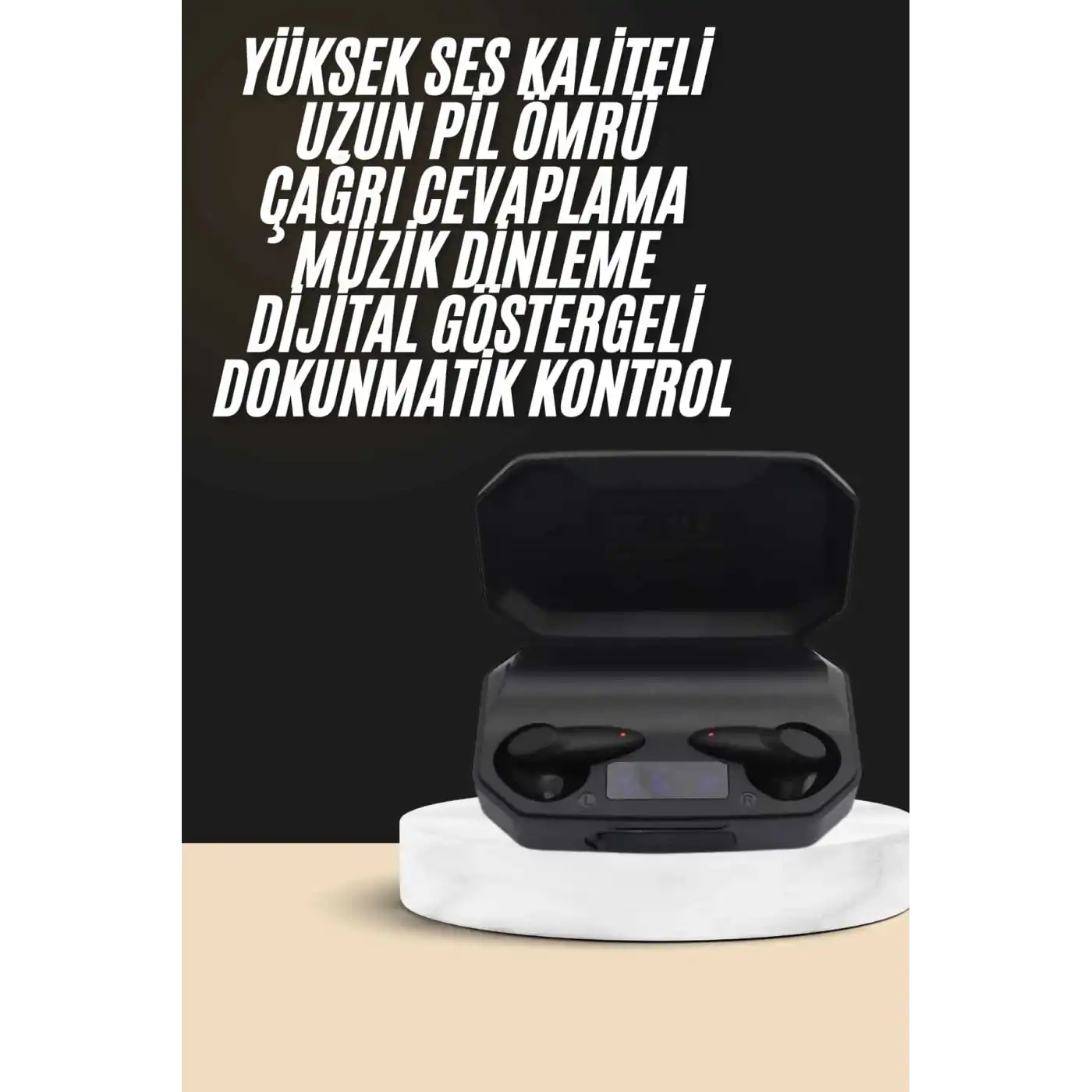 Kulak İçi Bluetooth Kulaklık Rgb Işıklı Çift Mikrofonlu iOS/Android Uyumlu BT 5.2 Yeni Nesil