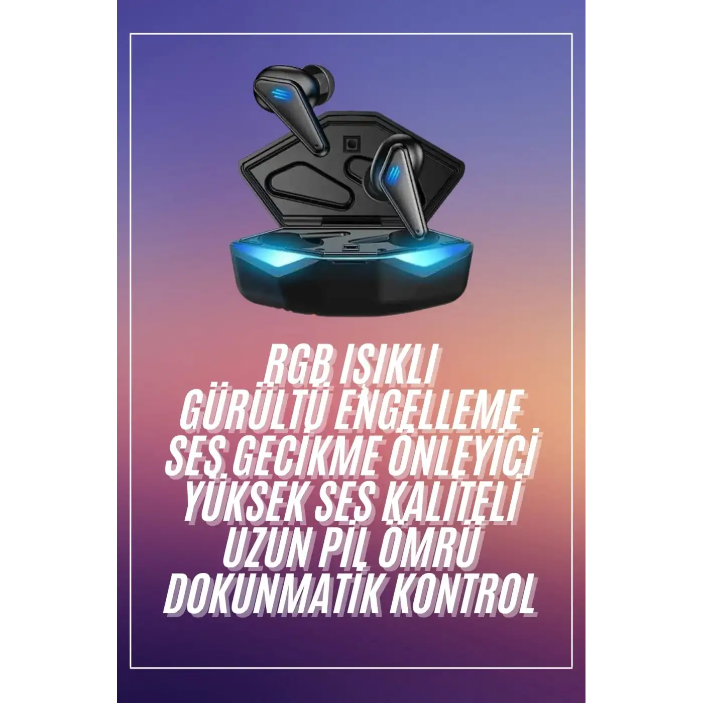 Kulaklığı Mikrofonlu Kablosuz Kulaklık Powerban Yüksek Ses Kaliteli