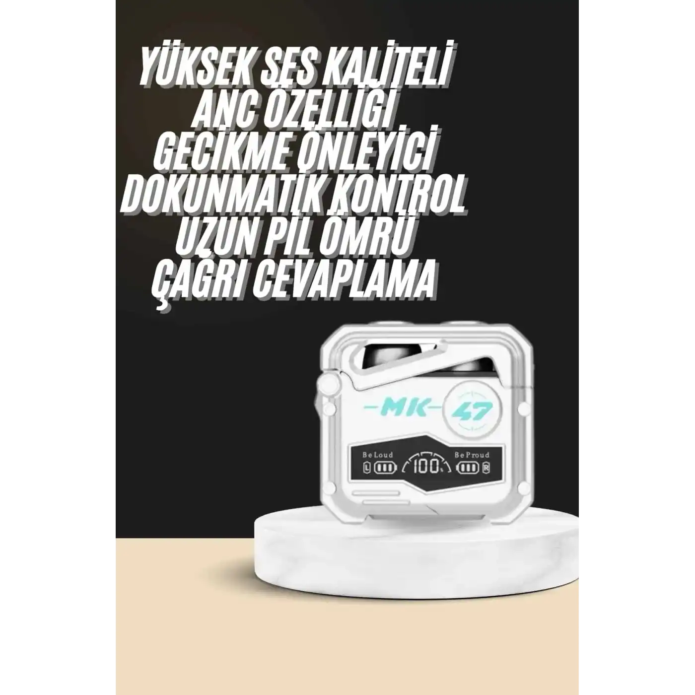 Kulaklığı Yeni Mekanik Kablosuz Kulaklık İos Android Uyumlu Yeni Nesil