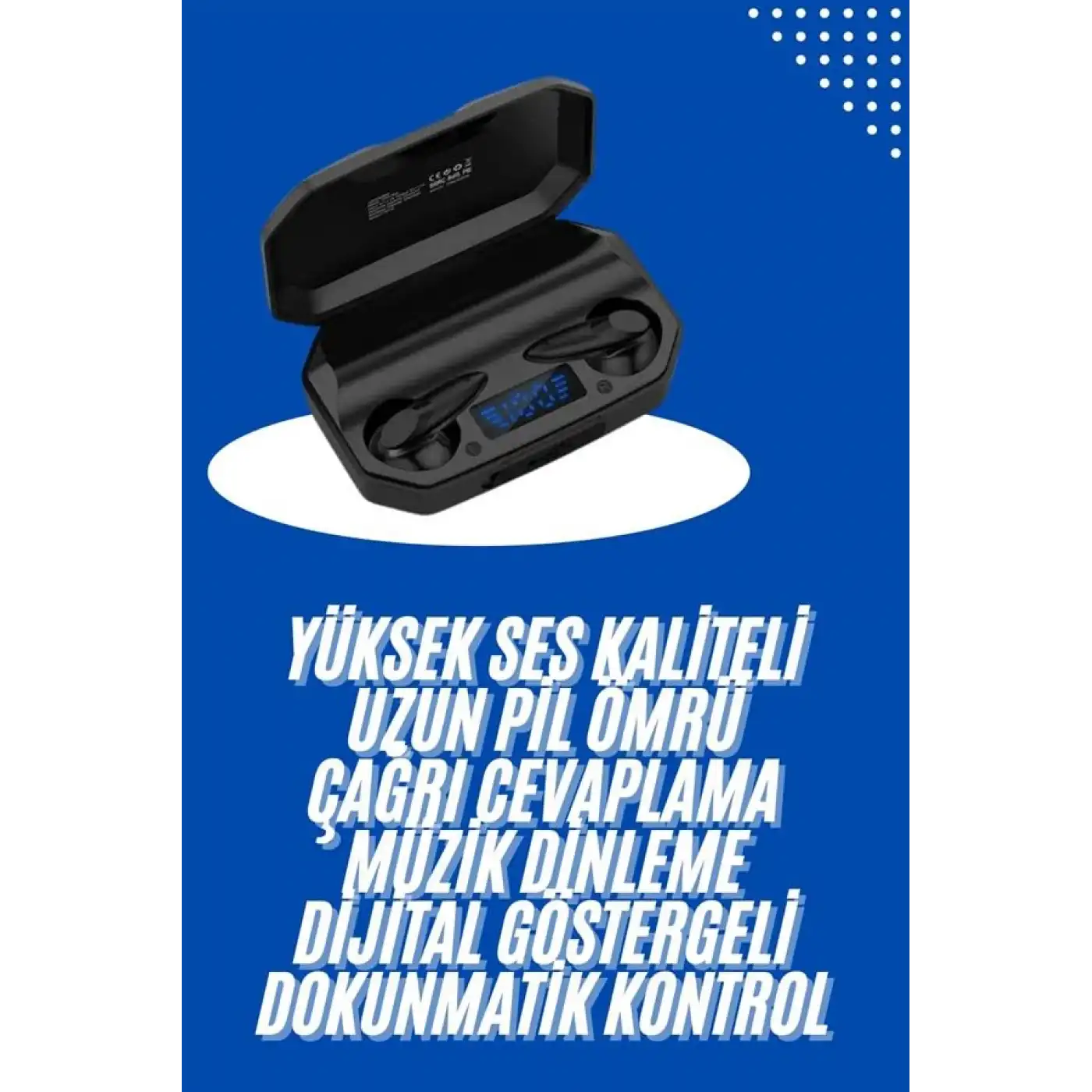 Kulaklık Bluetooth 5.2 Kablosuz Kulakiçi Rgb Işıklı Çift Mikrofonlu