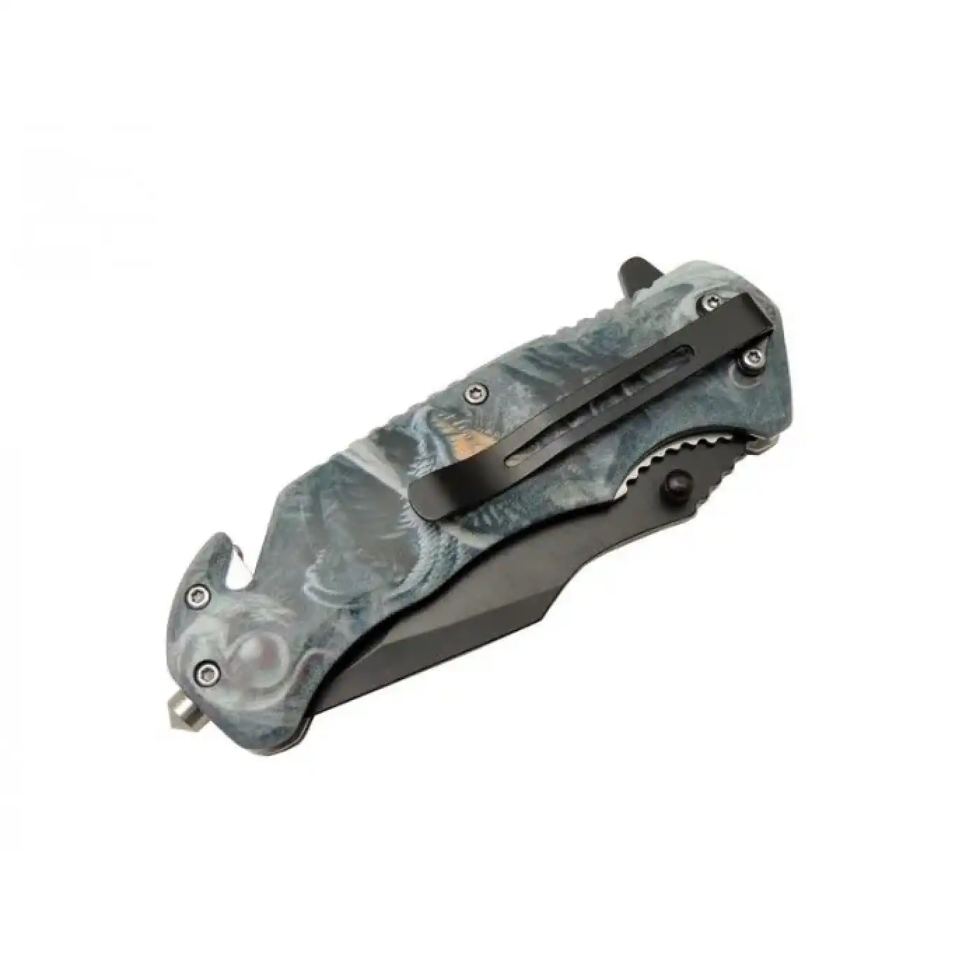 Kurtarma Çakısı 21,5 Cm Yarı Otomatik , Kemerlikli