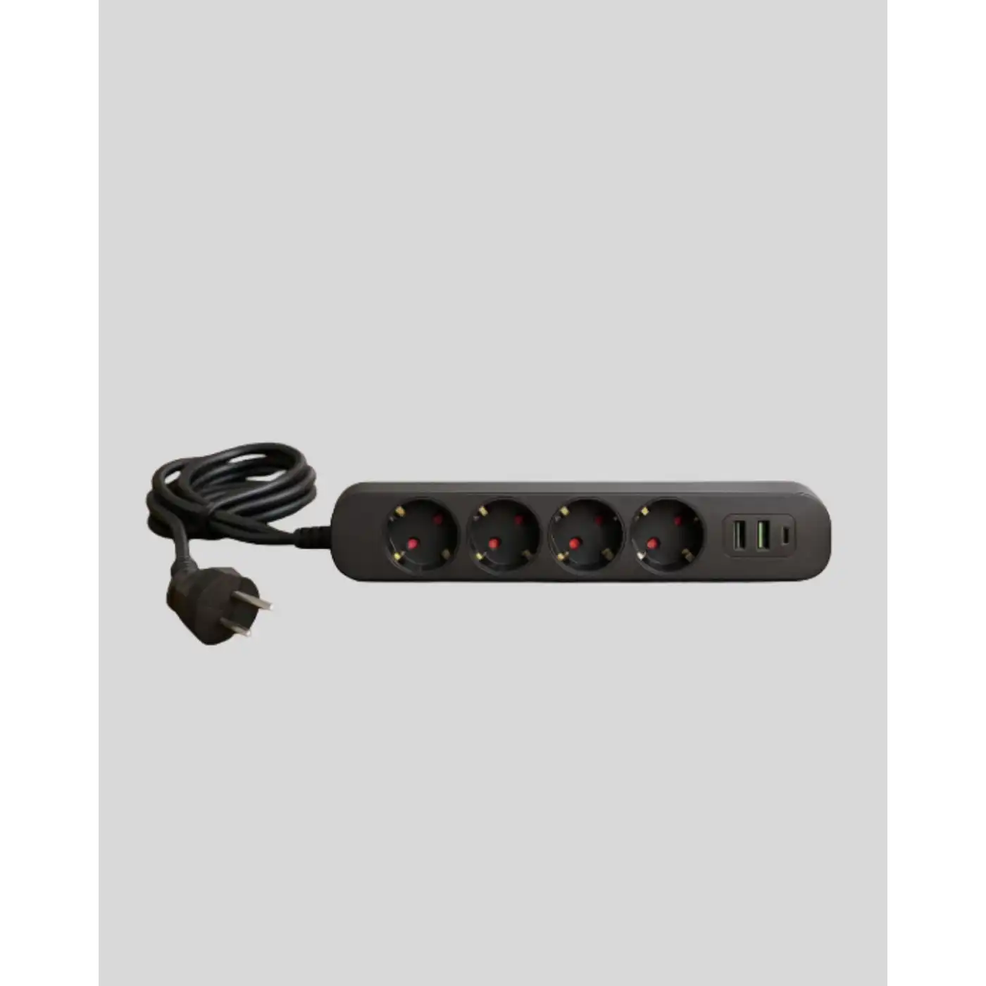 Led Anahtarlı Akım Korumalı Çoklu Priz 4 Priz 3 USB Girişli