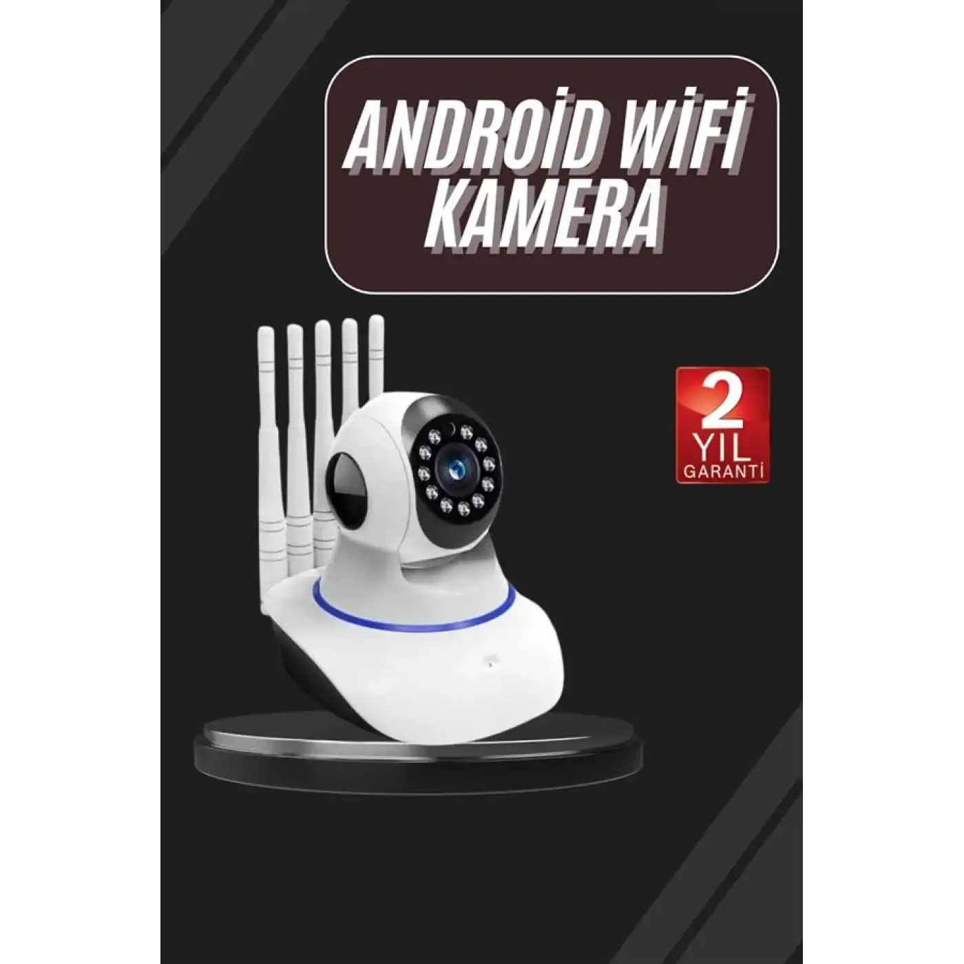 LED Aydınlatmalı 5 Antenli Motorlu 1080P Wifi Kamera Sensörlü Yeni Nesil