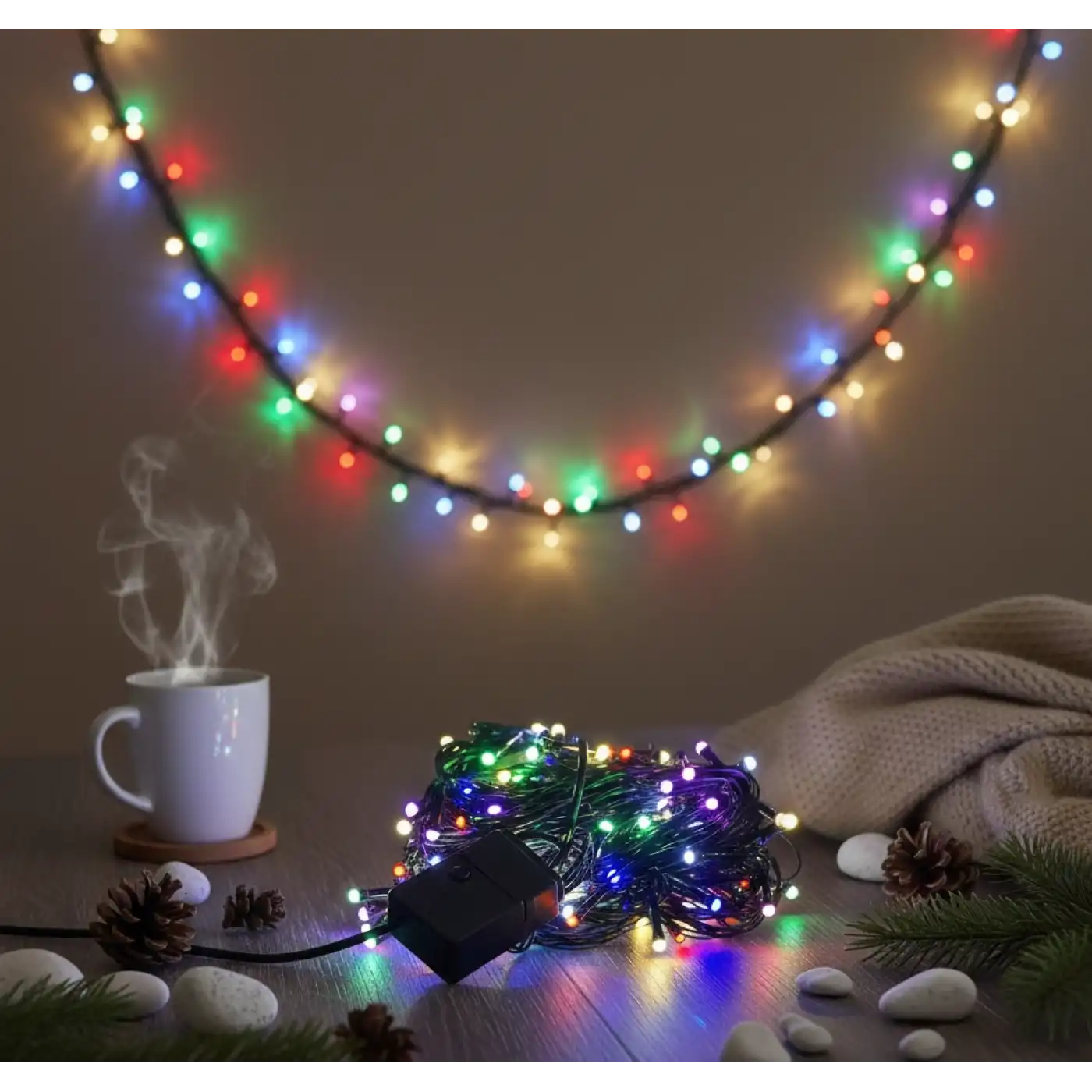 LED Damla Uçlu RGB Dekoratif Işık 10 Metre 100