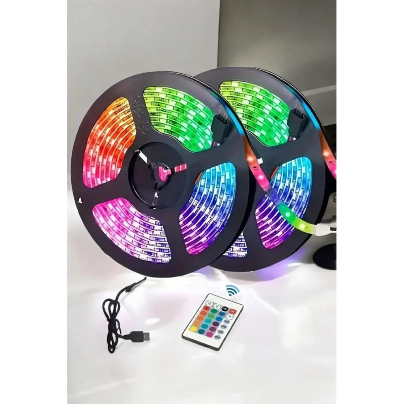 Led Işık 5 Metre Şerit Led RGB Işıklı
