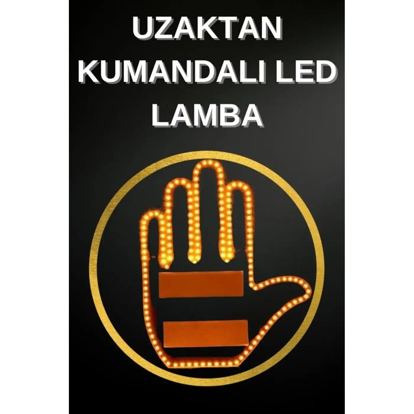 Led Işık El İşareti Araç Camı İçin Uzaktan Kumandalı