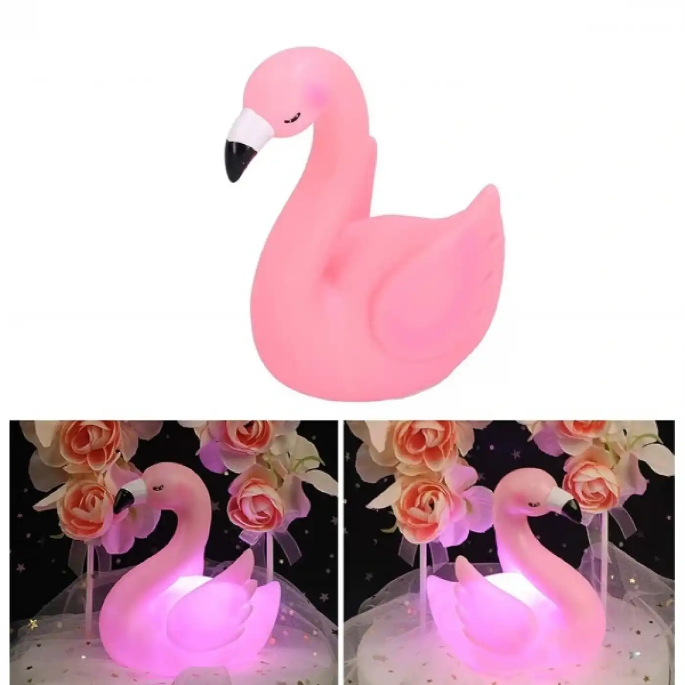LED Işıklı Flamingo Masa Lambası