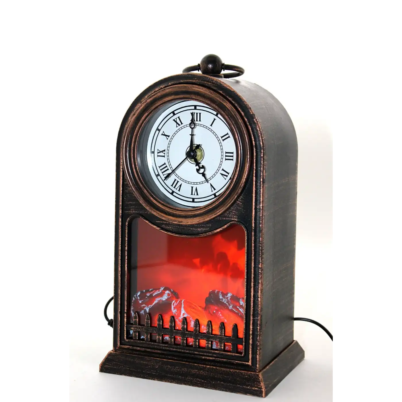 LED Işıklı Saatli Şömine - Model 1