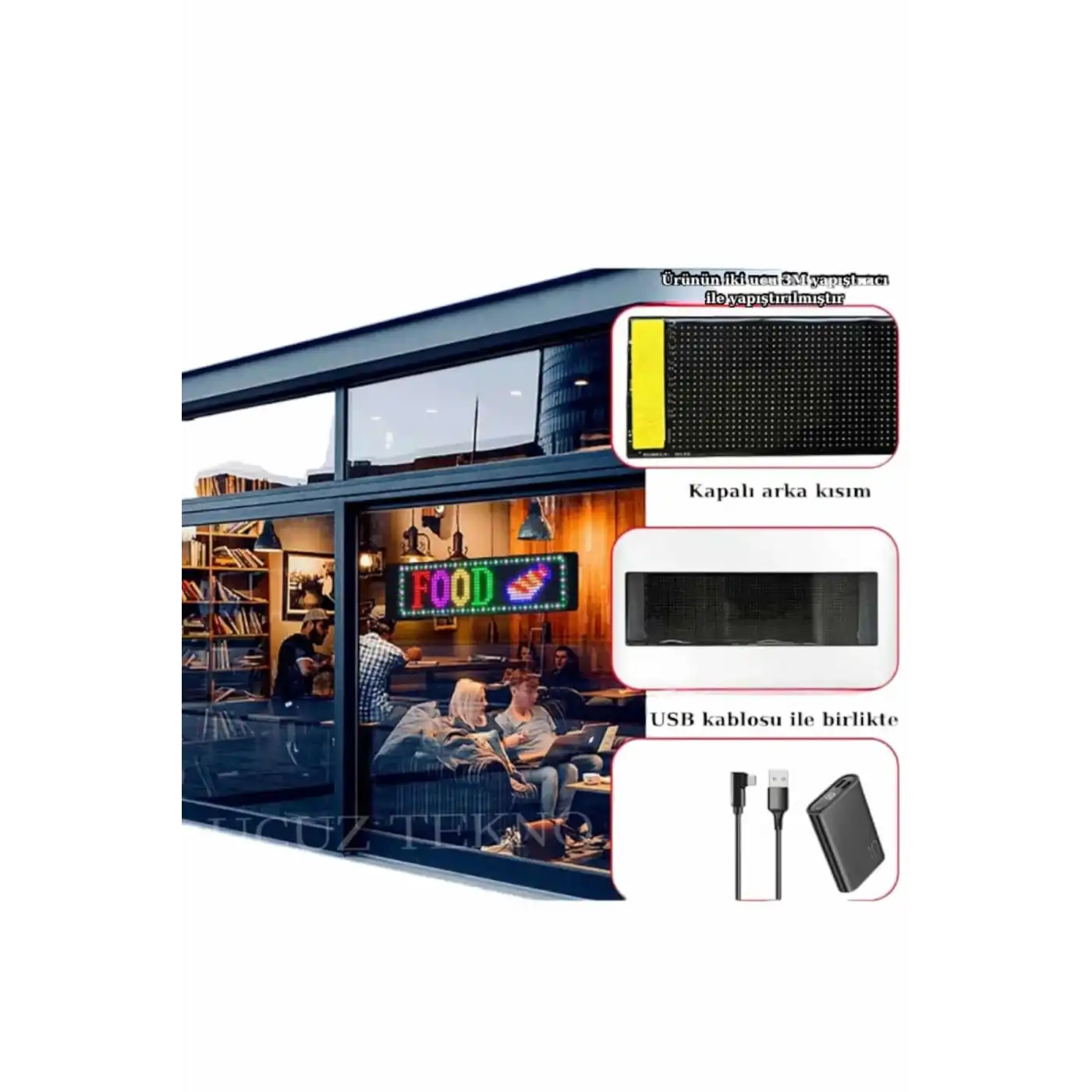 LED MATRİX 16X96 pixel