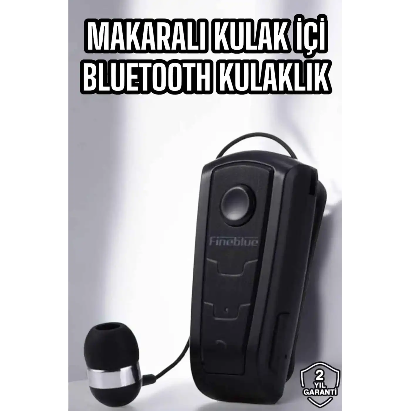 Makaralı Bluetooth Kulaklık Çağrı Cevaplama Kablolu Uzun Pil Ömrü