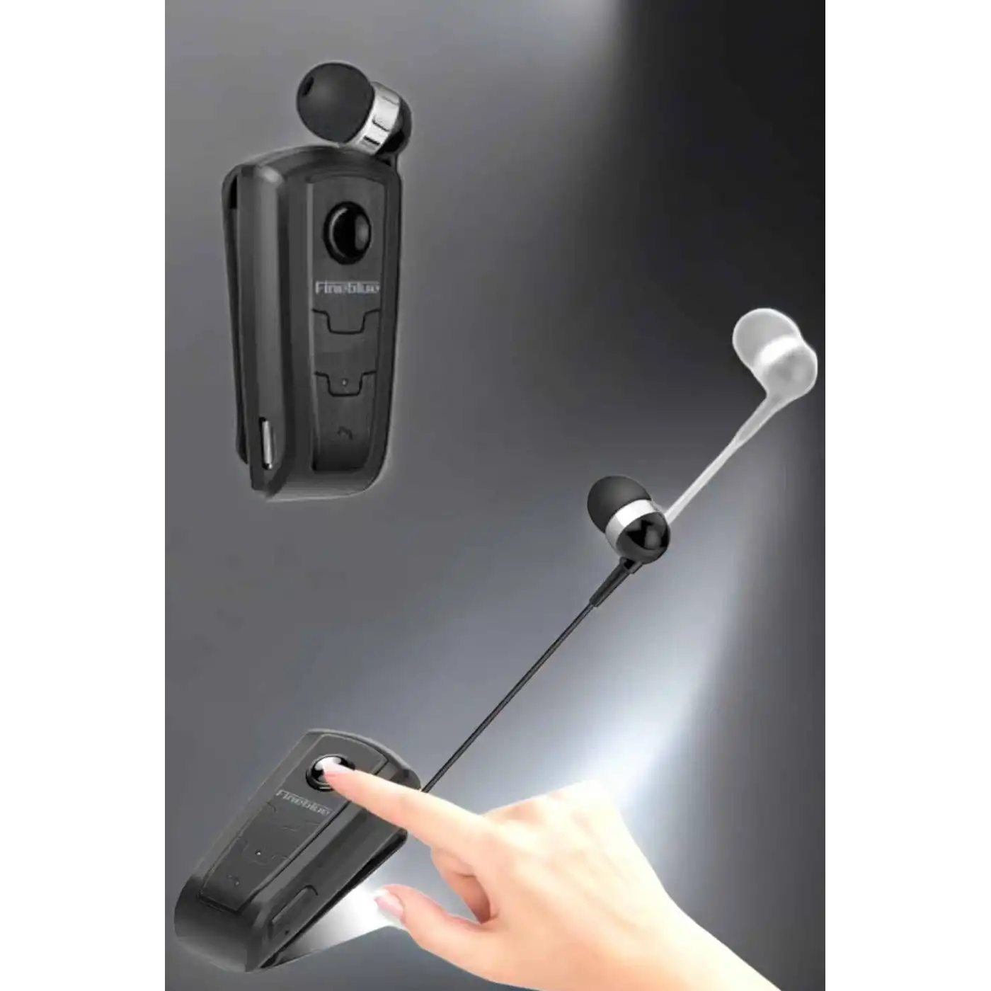 Makaralı Bluetooth Kulaklık Çağrı Cevaplama Kablolu Uzun Pil Ömrü